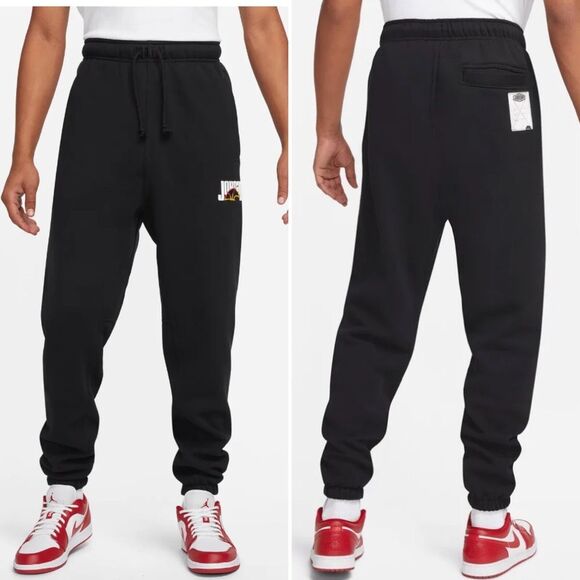 Nike Jordan Sport DNA Fleece Jogger Sweat Pants Jumpman Logo Black S - Picture 1 of 9